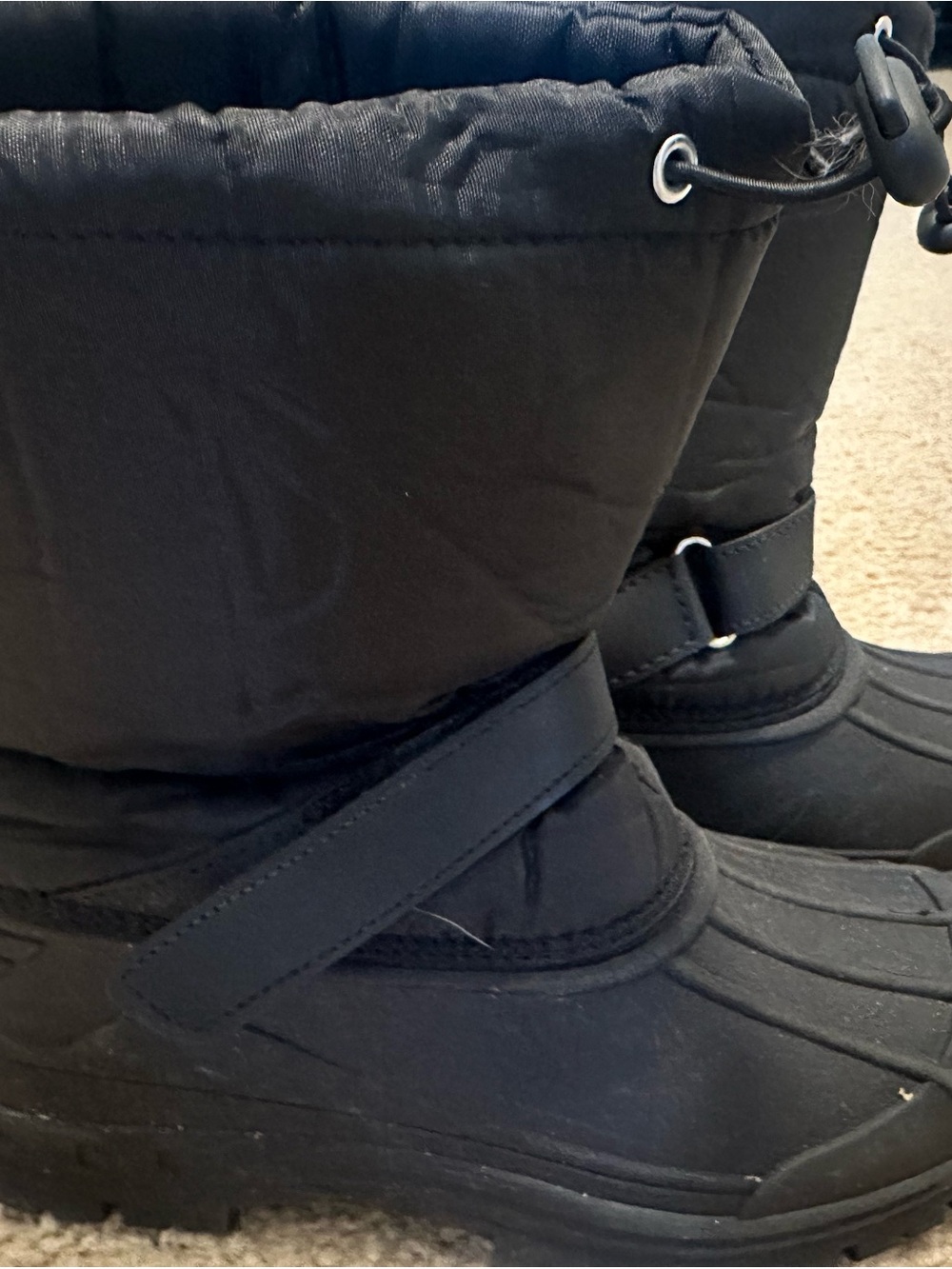 Black Boys Insulated Winter Boots